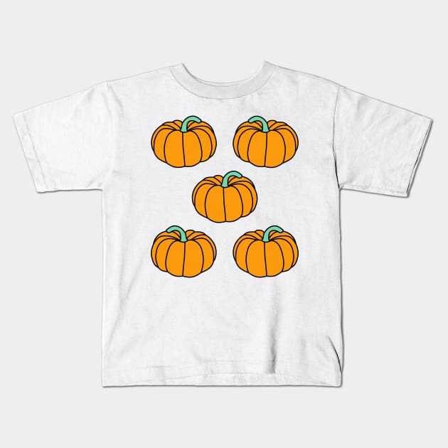 Pumpkin - Halloween lover sticker pack Kids T-Shirt by My Bright Ink